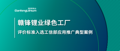 贛鋒鋰業(yè)牽頭制定的這項標準入選工信部標準應(yīng)用推廣典型案例